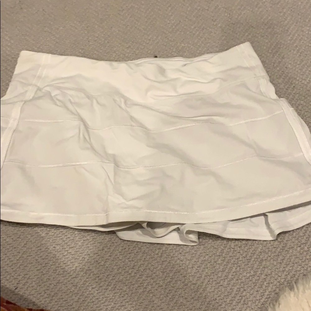 lululemon white tennis skirt